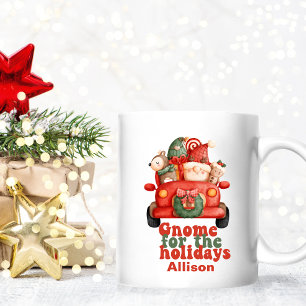 Caneca De Café Gnomo Engraçado para o Natal das Férias
