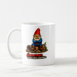 Caneca De Café Gnomo Morda Quando Sobressaltado Fantasia Divertid