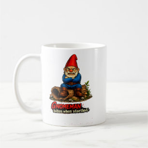Caneca De Café Gnomo Morda Quando Sobressaltado Fantasia Divertid