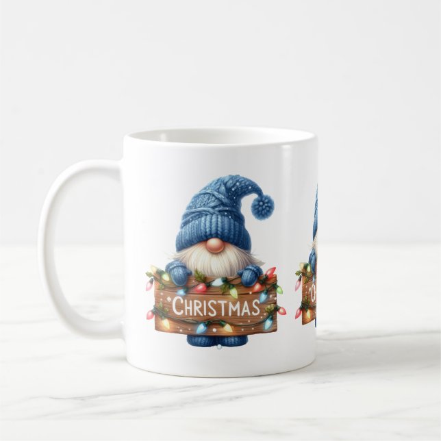 Caneca De Café Gnomo Mug Natal (Esquerda)