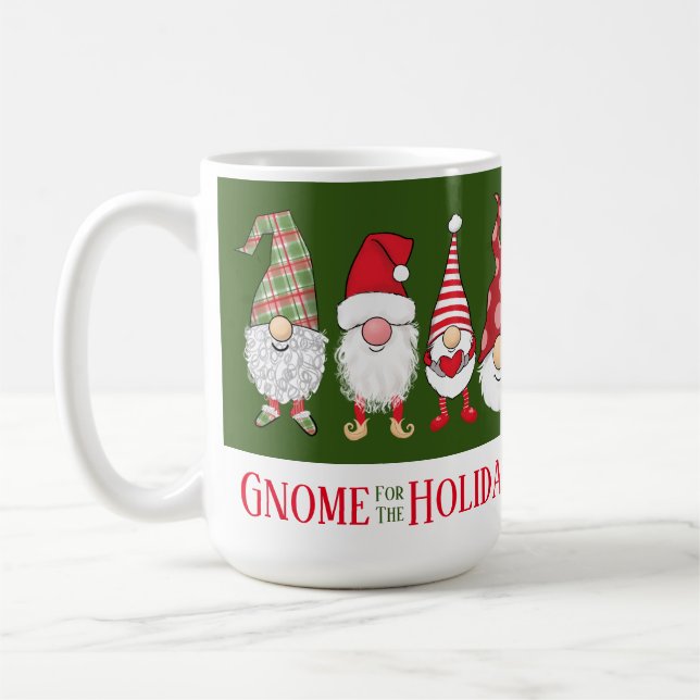 Caneca De Café Gnomo para o Natal bonitinho (Esquerda)