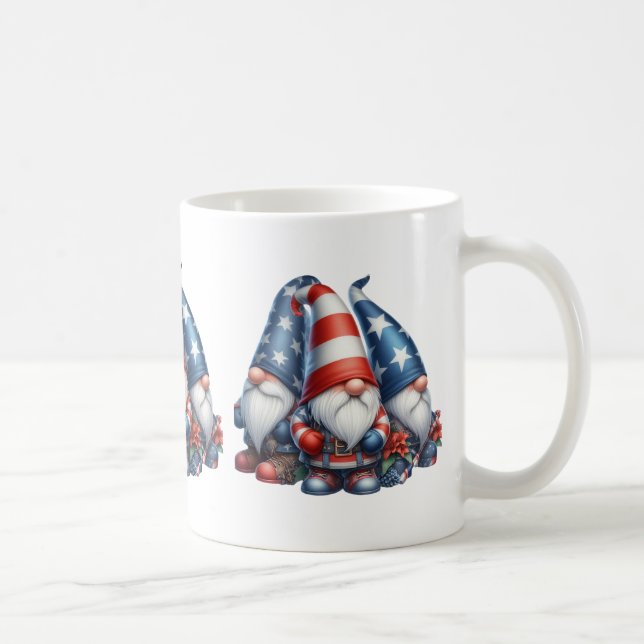 Caneca De Café Gnomo Patriótico Coffee Mug (Direita)