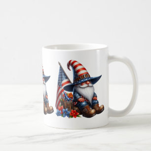 Caneca De Café Gnomo Patriótico Coffee Mug