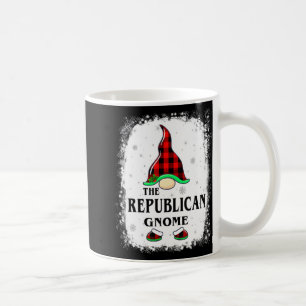 Caneca De Café Gnomo Republicano Xma Família Combinando Plaid Búf