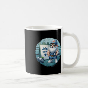 Caneca De Café Gnomo Retro Fitness com Roupa de Academia com Halt