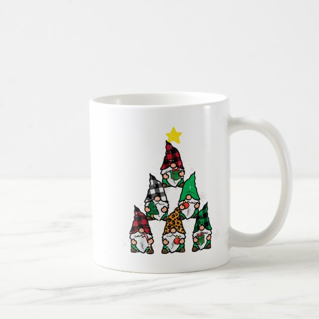 Caneca De Café Gnomos Árvore de Natal Feriados de Natal Engraçado (Direita)