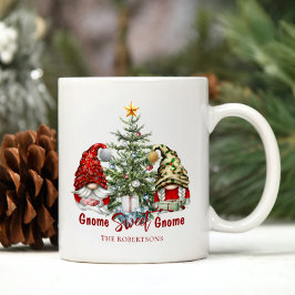 Caneca De Café Gnomos de Natal Personalizados Russo Bonito