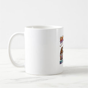 Caneca De Café Gnomos do Halloween Três Gnomos Chapéu de Bruxa Ab