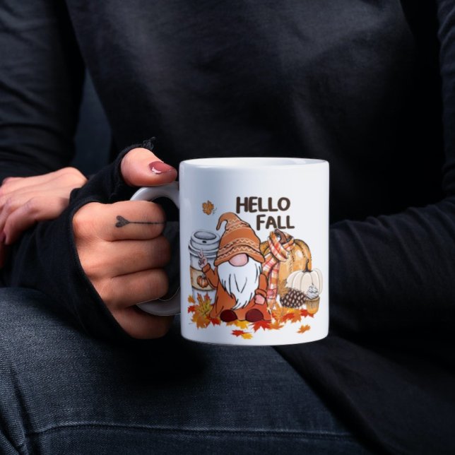 Caneca De Café Gnomos e Pumpkin Spice Latey Queda (Criador carregado)