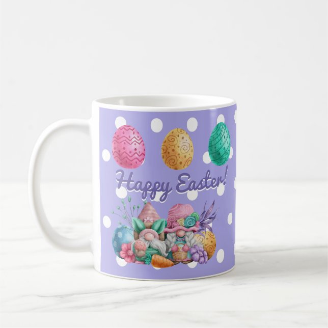 Caneca De Café Gnomos Felizes de Páscoa (Esquerda)