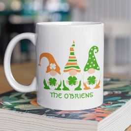 Caneca De Café Gnomos Irlandeses Engraçados