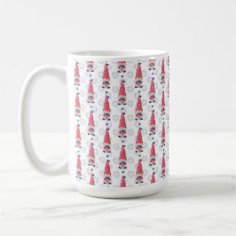 Caneca De Café GNOMOS PATRIÓTICOS VERMELHOS BRANCOS AZUIS FOFOs