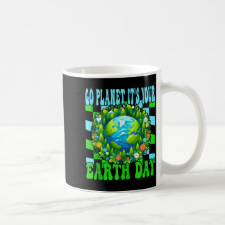 Caneca De Café Go planet earth day cute earth nature lovers tank