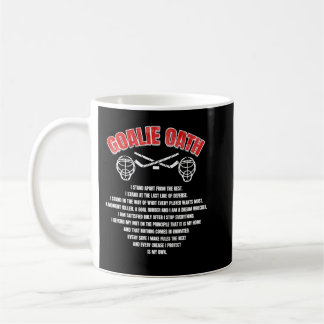 Caneca De Café Goalie Oath Ice Hockey Goalie Prayer Gift Classi
