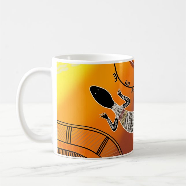 Caneca De Café Goanna Dreaming (Esquerda)