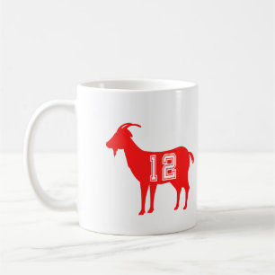 Caneca De Café GOAT 12 - Maior de todos os tempos nº 12