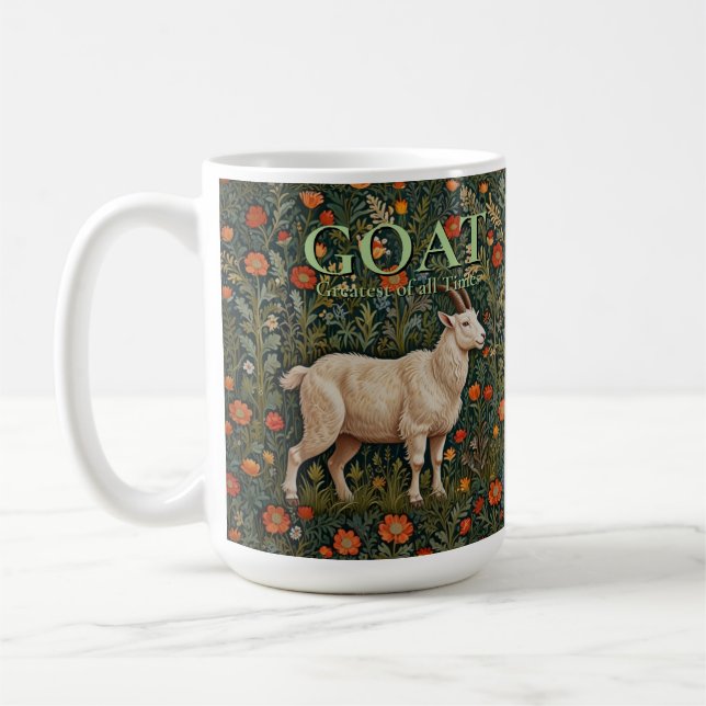 Caneca De Café GOAT Greatest of all Time (Esquerda)