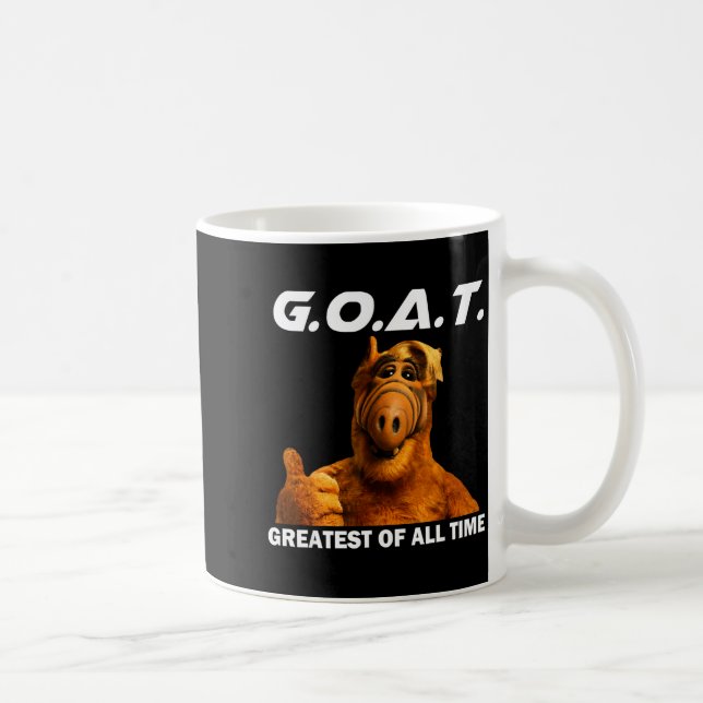 Caneca De Café Goat Greatest Of All Time Funny Meme  (Direita)