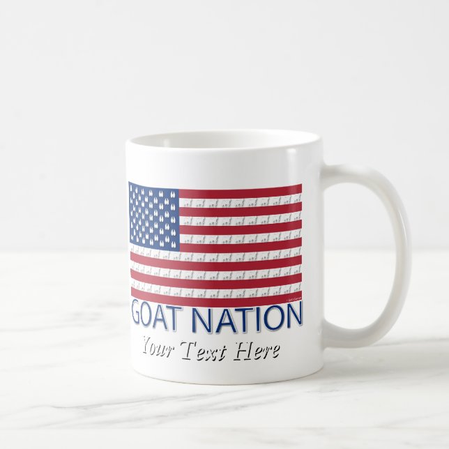 Caneca De Café GOAT NATION The American Goat GetYerGoat™ (Direita)
