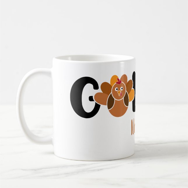 Caneca De Café Gobble Personalizado (Esquerda)