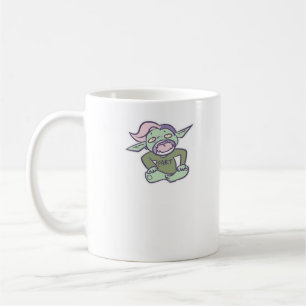 Caneca De Café Goblincore Fart Goblin Clássico