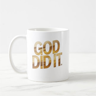 Caneca De Café God Did It – Faith-Inspired Christian Coffe Mug