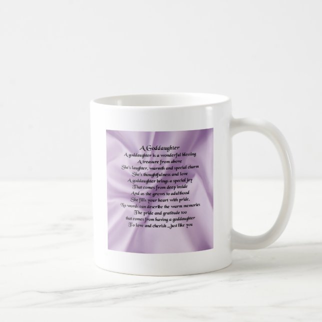 Caneca De Café Goddaughter da seda do Lilac (Direita)