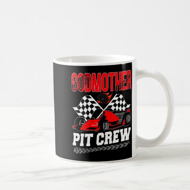 Caneca De Café Godmother T Crew Racing Family Race Car Birthday B (Direita)
