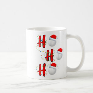 Caneca De Café Gola de Golfe Chapéu de Papai Noel Ho Ho Ho Homens