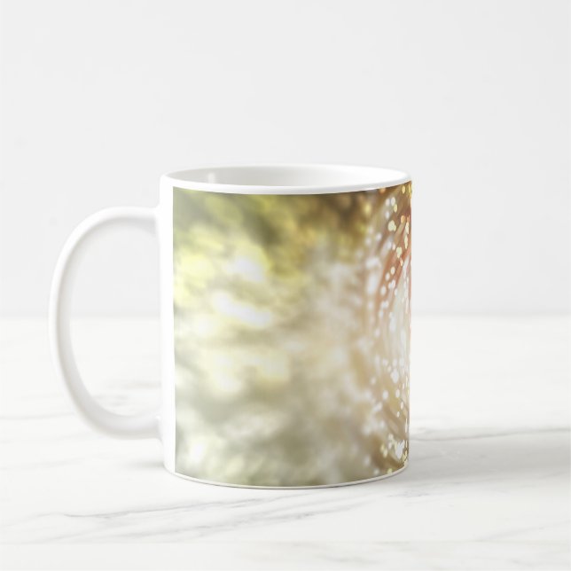 Caneca De Café gold abstract blur background, with defocused boke (Esquerda)