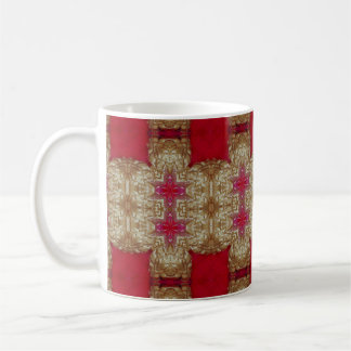 Caneca De Café Gold pattern cement wall closeabstract, ancient, a