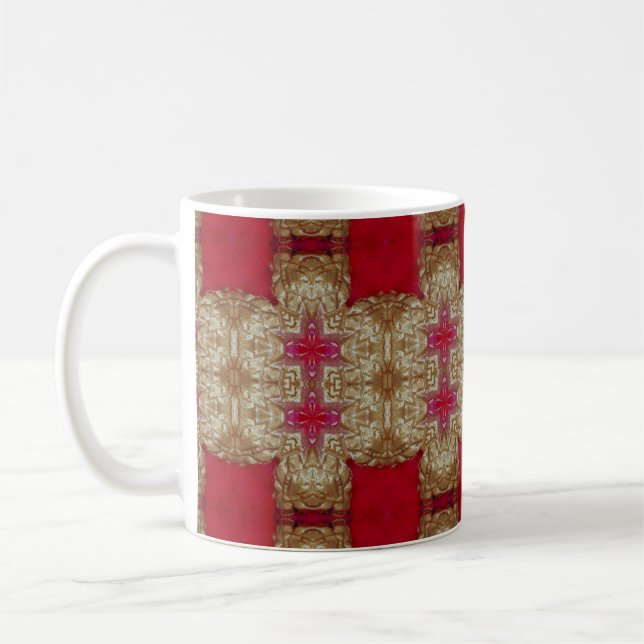 Caneca De Café Gold pattern cement wall closeabstract, ancient, a (Esquerda)