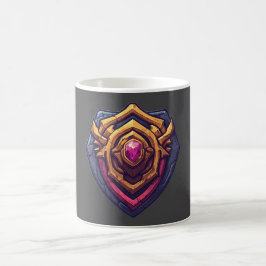 Caneca De Café Golden Amethyst Emblem