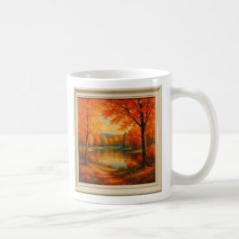 Caneca De Café Golden Autumn Reflections