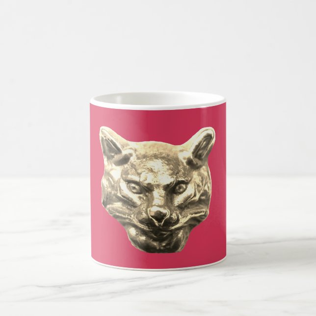 Caneca De Café Golden Cat – Vergoldete Katze Goldener Kater (Centro)