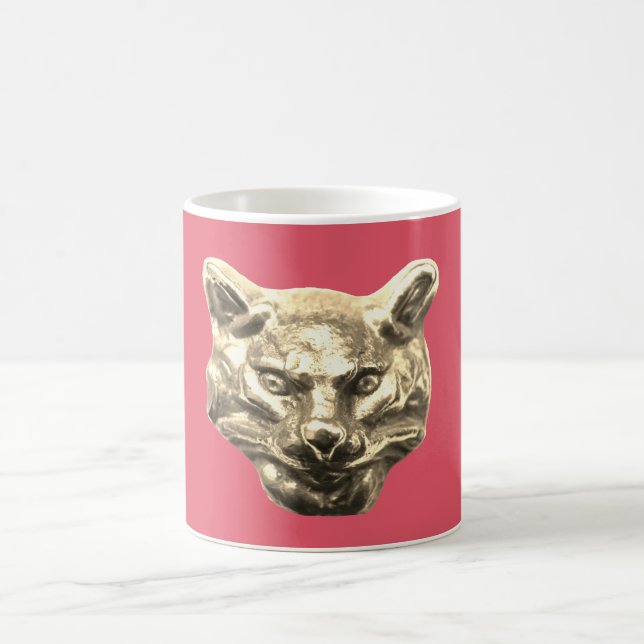 Caneca De Café Golden Cat – Vergoldete Katze Goldener Kater (Centro)