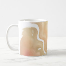 Caneca De Café Golden Cloud Whispers Abstract