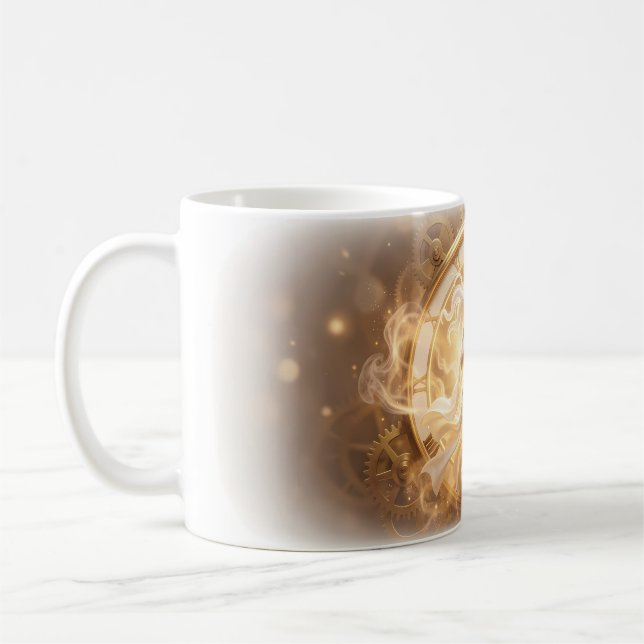 Caneca De Café Golden Heart Through Time Enchantment Mug (Esquerda)