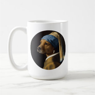Caneca De Café Golden Retriever Clássico Inspirado em Retrato com