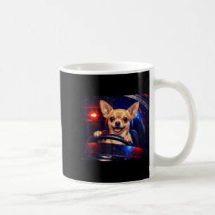 Caneca De Café Golden retriever engraçado dirigindo meme cachorro
