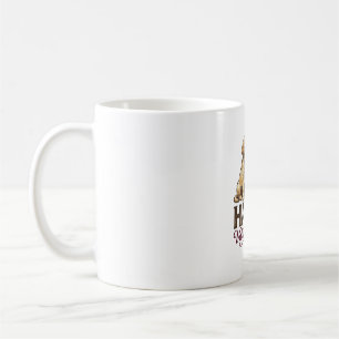 Caneca De Café Golden Retriever Feliz Dia dos Namorados