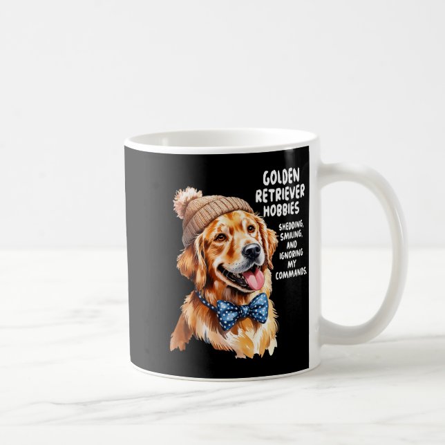 Caneca De Café Golden Retriever Outfit Idea For Women &amp; Retri (Direita)