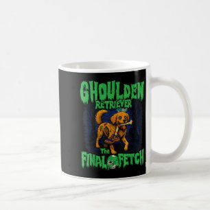 Caneca De Café Golden Retriever Zumbi Engraçado Halloween, Soky G