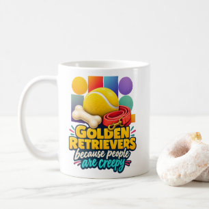 Caneca De Café Golden Retrievers Porque as Pessoas São Amantes Si