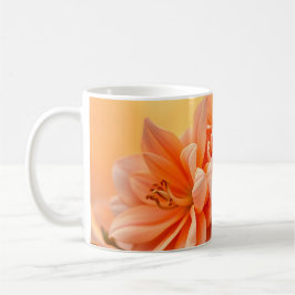 Caneca De Café Golden Sunset Floral Watercolor Art