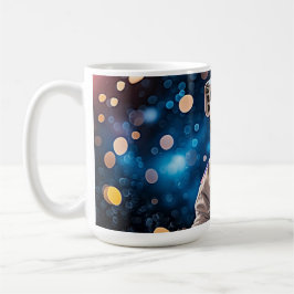 Caneca De Café Golden-Visor Astronaut Portrait