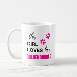 Caneca De Café Goldendoodle Cachorro Proprietária Mãe Mãe
