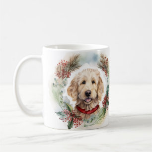 Caneca De Café Goldendoodle Festivo Fúria Fúria Fúria Fúria Fúria