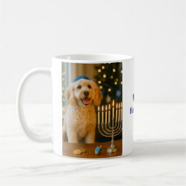 Caneca De Café Goldendoodle Hanukkah Christmaskah
