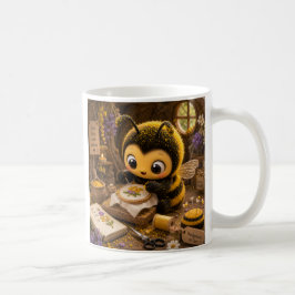 Caneca De Café Goldene Hummel im Blütentanz.11